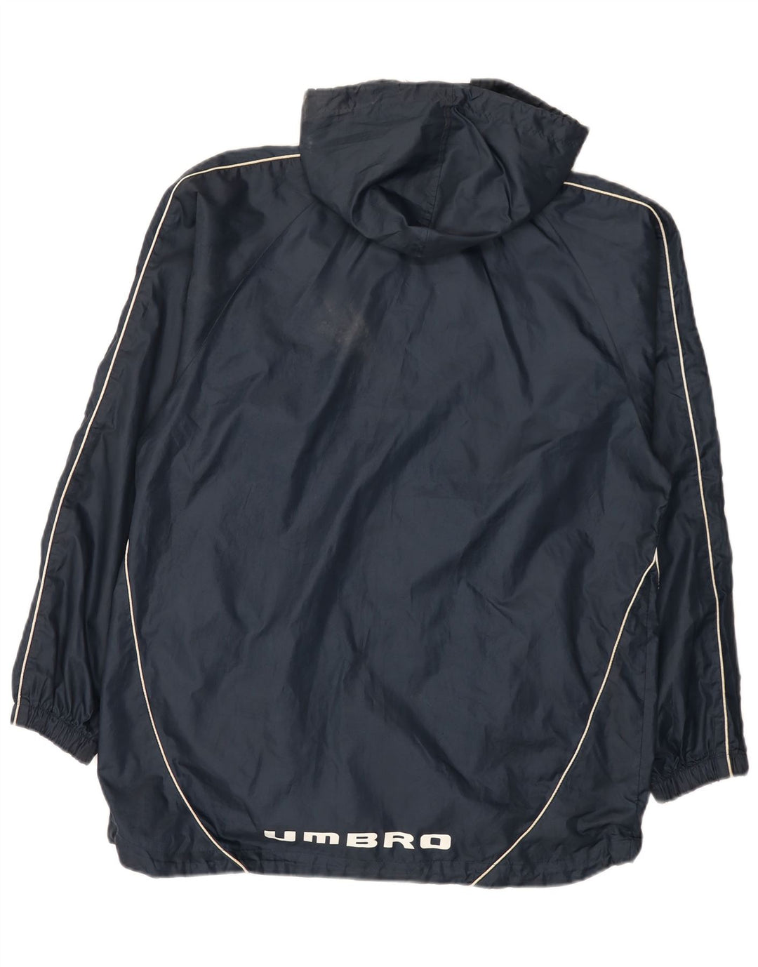 Umbro Herre Grafisk Regnjakke med Hætte UK 38 Medium Navy Blue Polyester