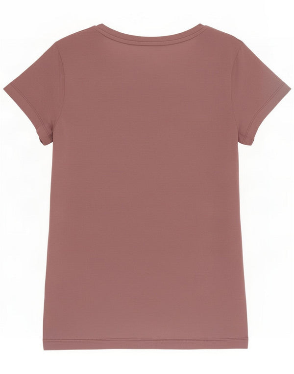 Guess Womens Grafisk T-Shirt Top UK 6 Small Pink Cotton