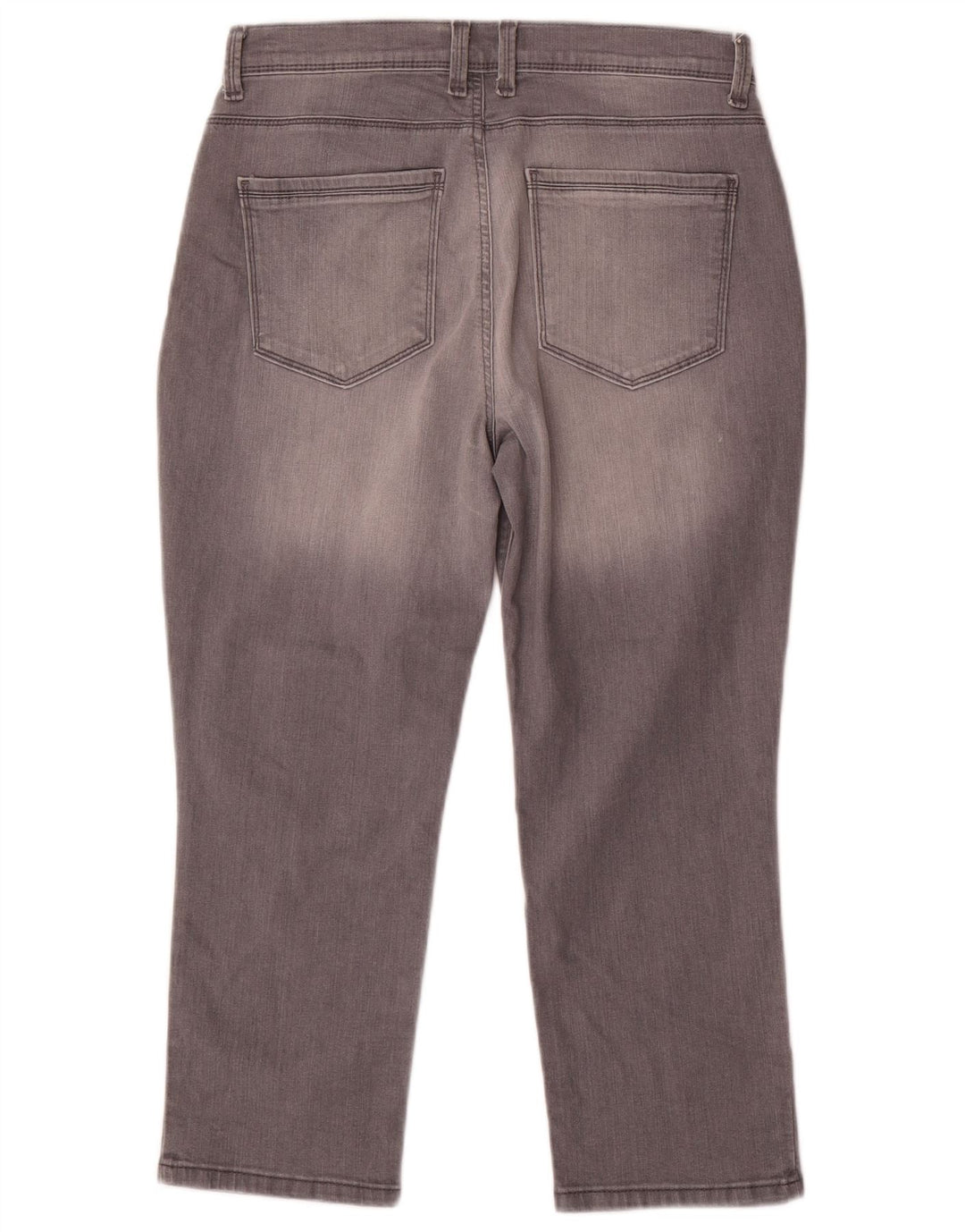 LEE Dame Petite Capri Jeans US 10 Large W32 L23 Grå Bomuld