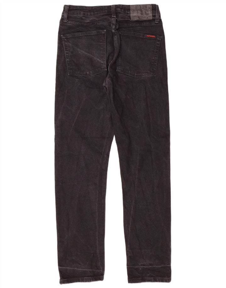 SUPERDRY Straight Jeans til mænd W30 L30 Sort bomuld