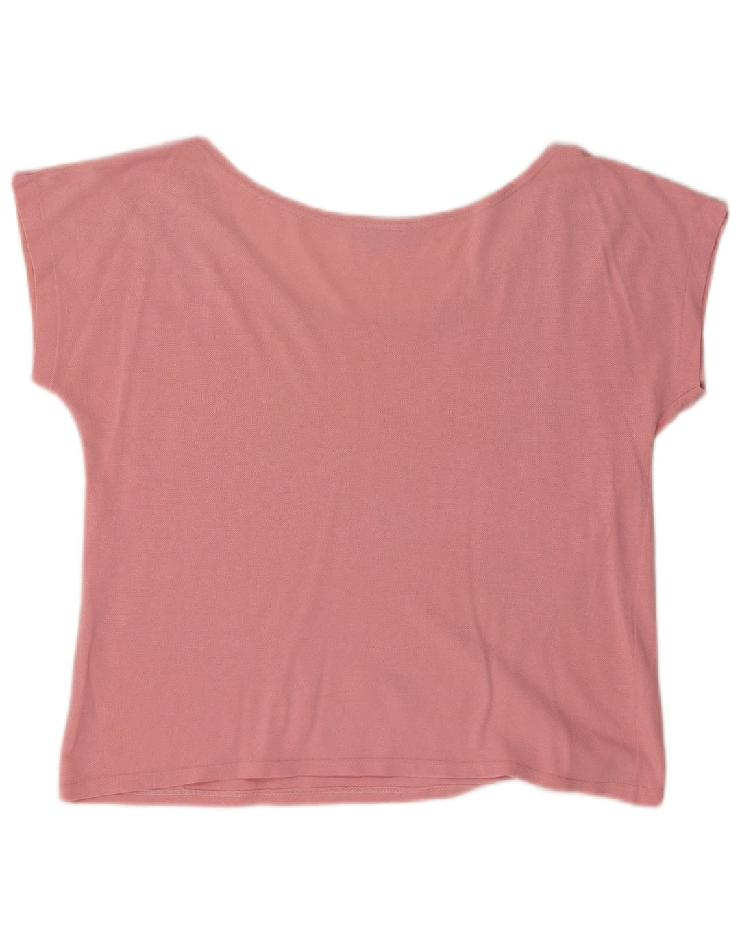 LACOSTE Dame Crop T-Shirt Top UK 16 Large Pink