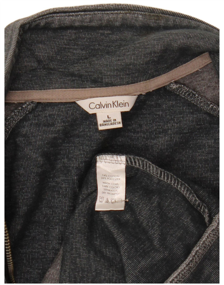 Calvin Klein Herre træningsdragt Topjakke Stor Grå Colourblock Bomuld