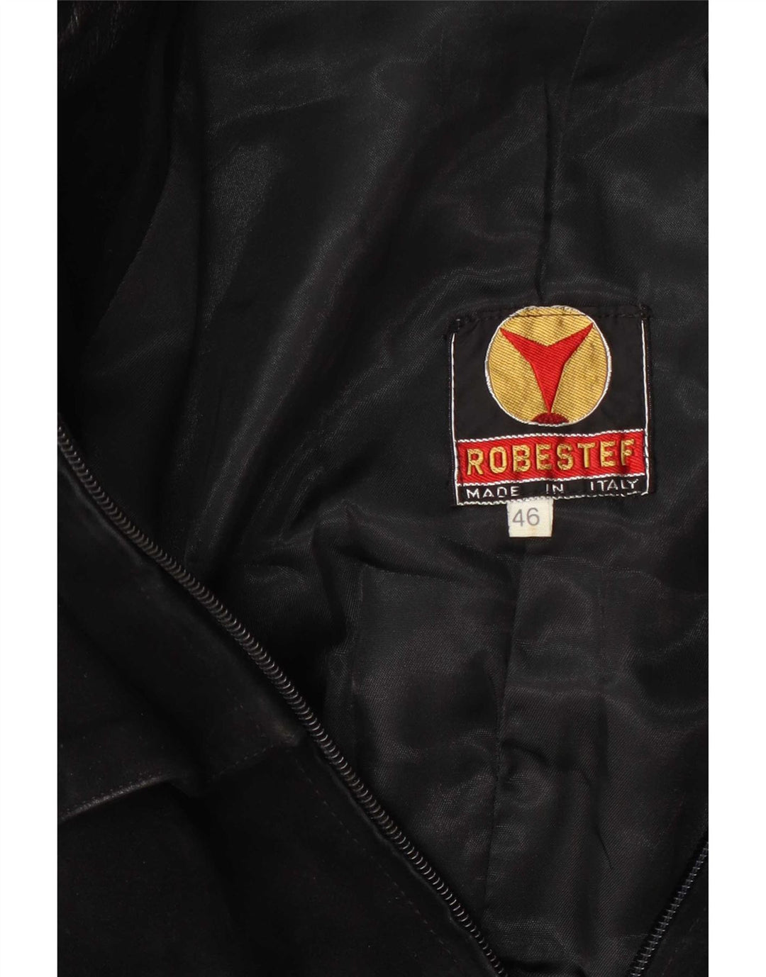 Vintage Herre Military Suede Bomber Jacket IT 46 Small Black