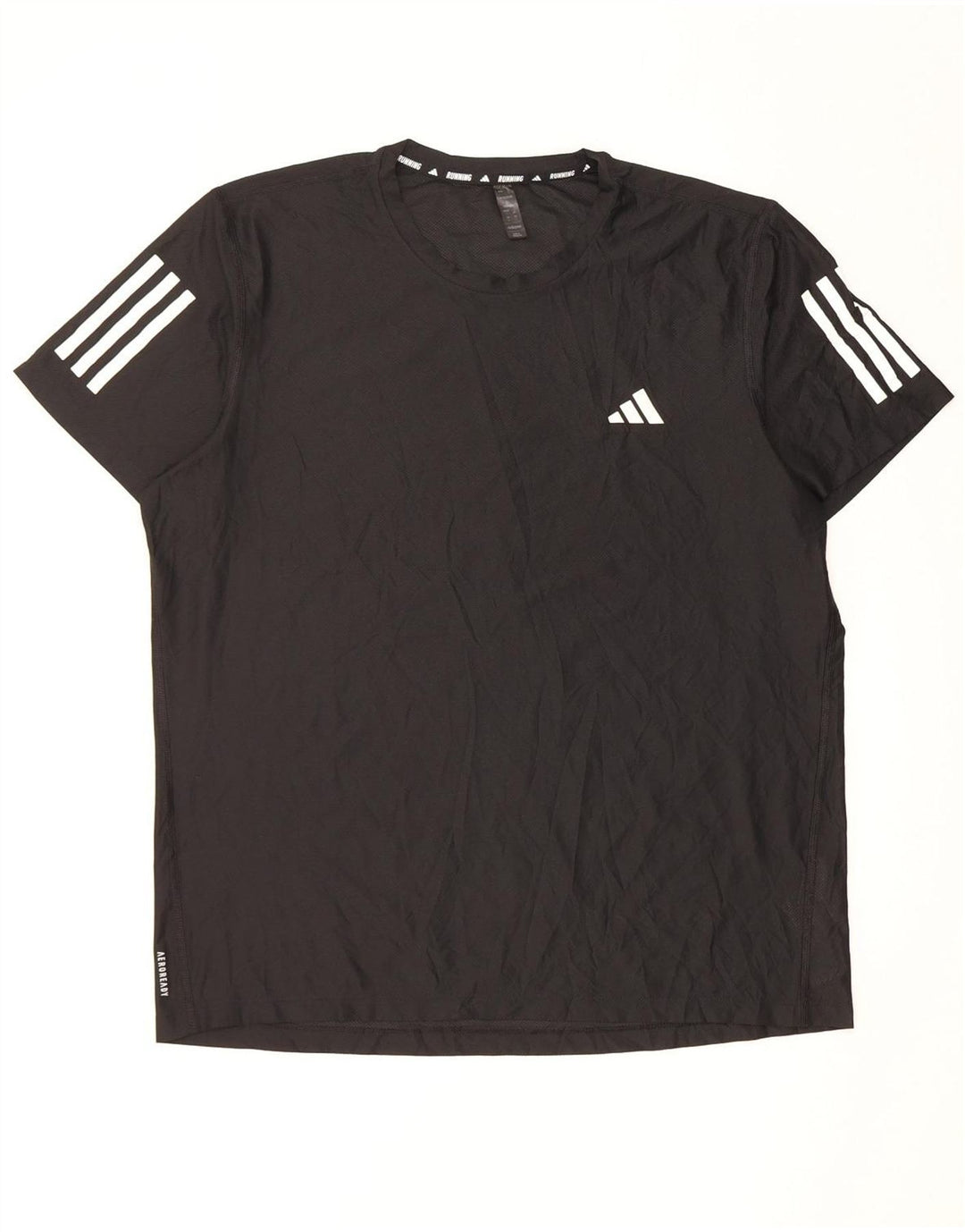 Adidas Running T-Shirt Top Stor Sort Polyester