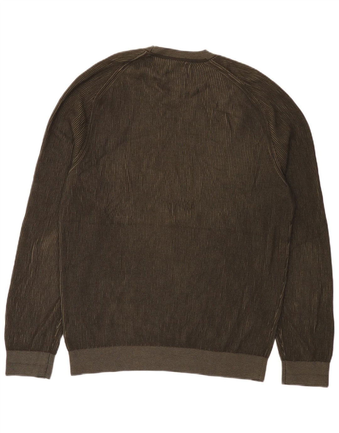 Massimo Dutti Herre sweater med rund hals XL Khaki Bomuld