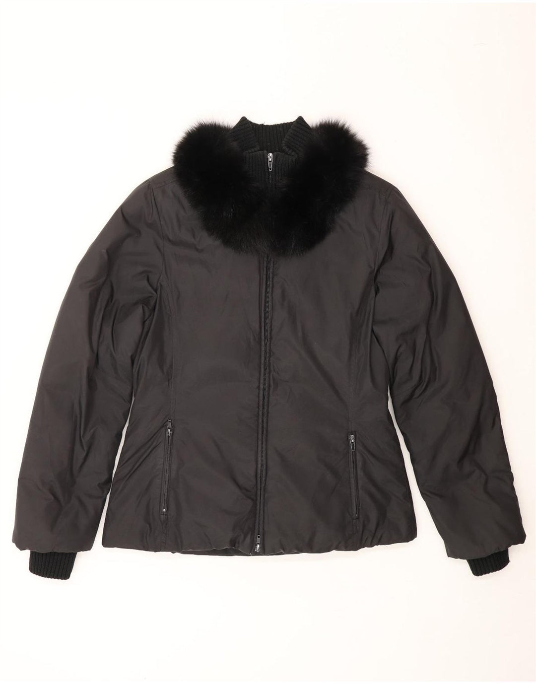 MARELLA Womens Padded Jacket UK 12 Medium Black Vintage Marella and Second-Hand Marella from Messina Hembry 