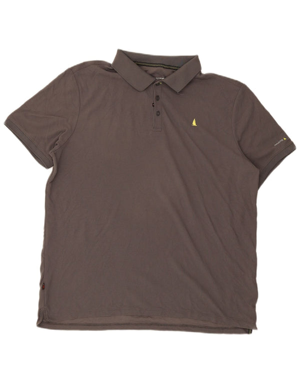 MUSTO Poloskjorte til mænd XL Grå polyamid