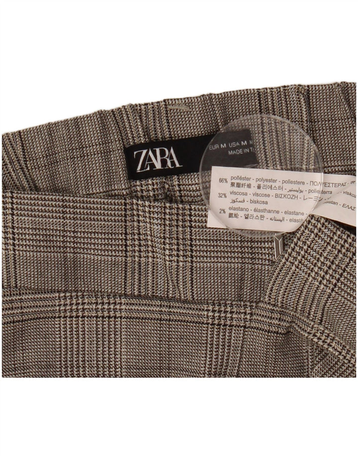 Zara Lige Chinobukser Medium W28 L26 Grå Houndstooth
