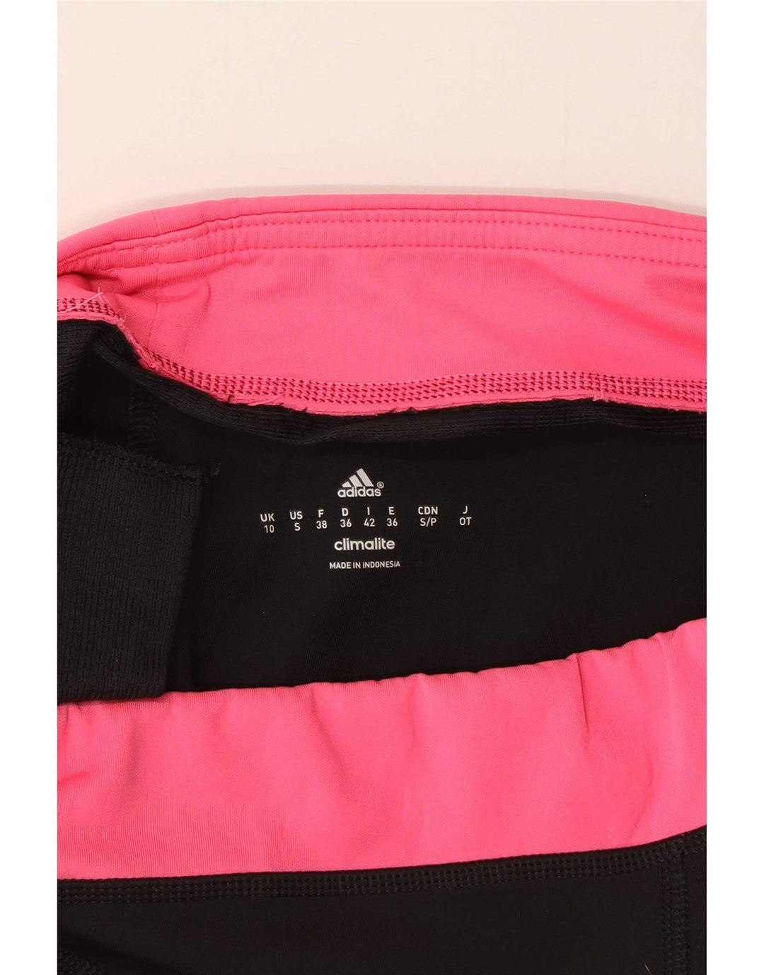 Adidas Dame Capri Leggings UK 10 Small Black Colourblock Polyester
