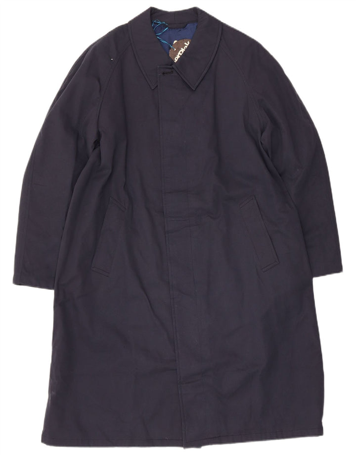 Vintage overfrakke til mænd UK 38 Medium Navy Blue