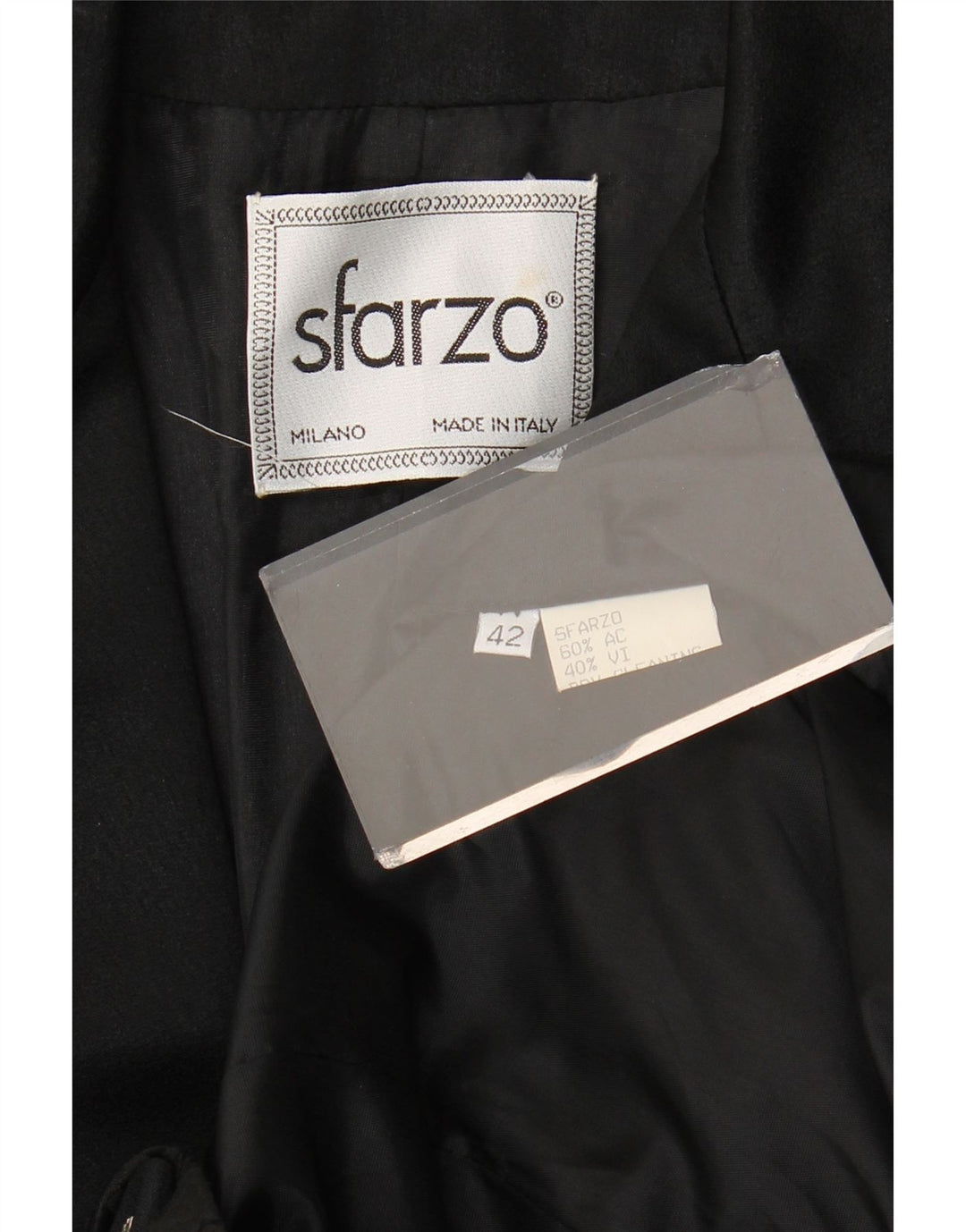 Sfarzo Dame 1 Knap Blazer Jakke IT 42 Medium Sort Blomster Akryl