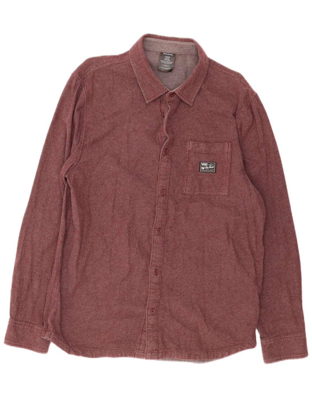 Vans Herre Flanelskjorte Stor Bourgogne Bomuld