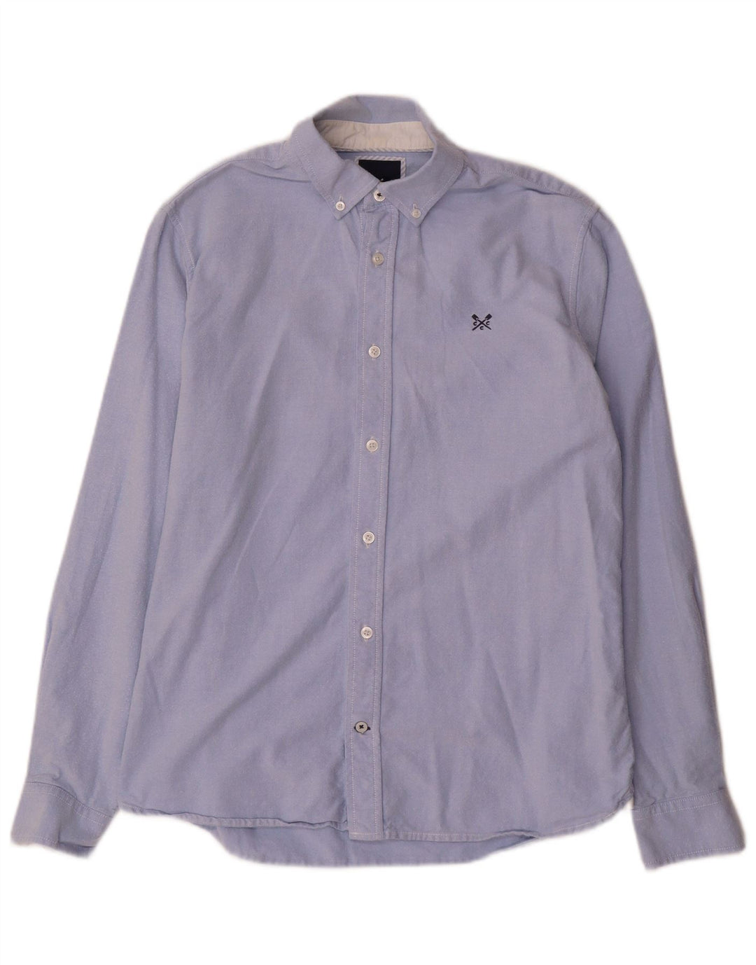 CREW TØJ Herre Slim Fit skjorte Medium Blue Cotton