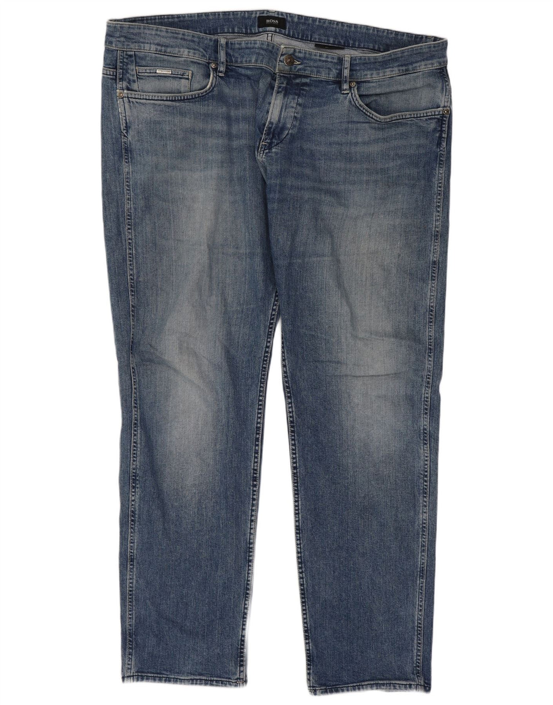 Hugo Boss Herre Slim Jeans W40 L32 Blå Bomuld