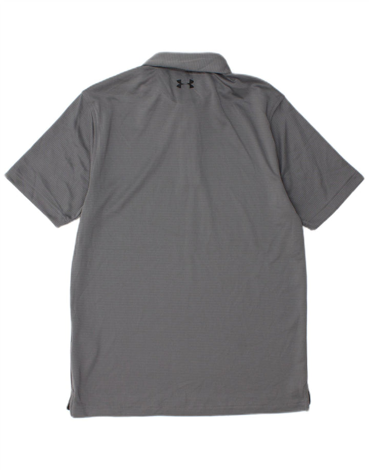 Under Armour Herre Heat Gear Polo Shirt Lille Grå Polyester