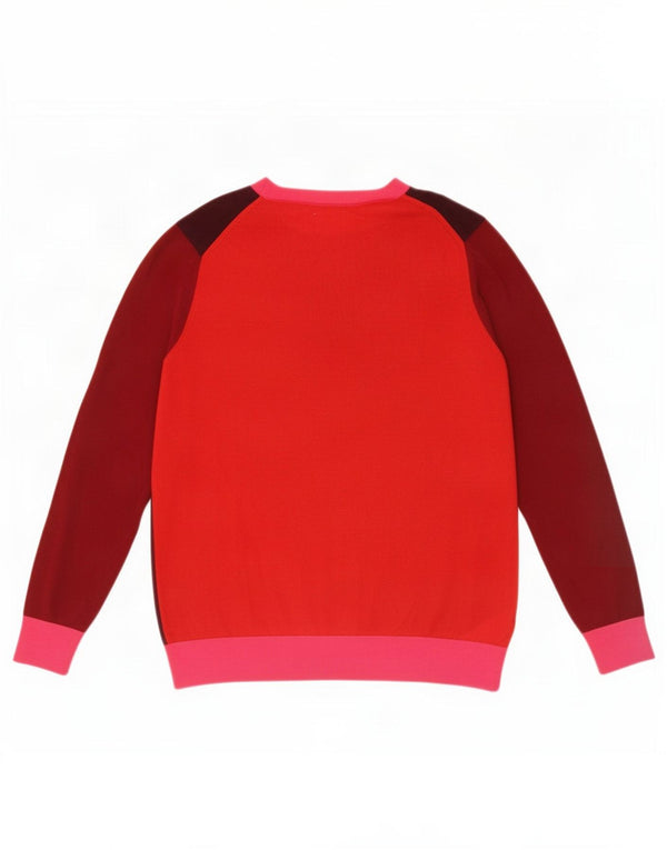 Marks & Spencer Dame Boat Neck Jumper Sweater UK 14 Large Burgundy