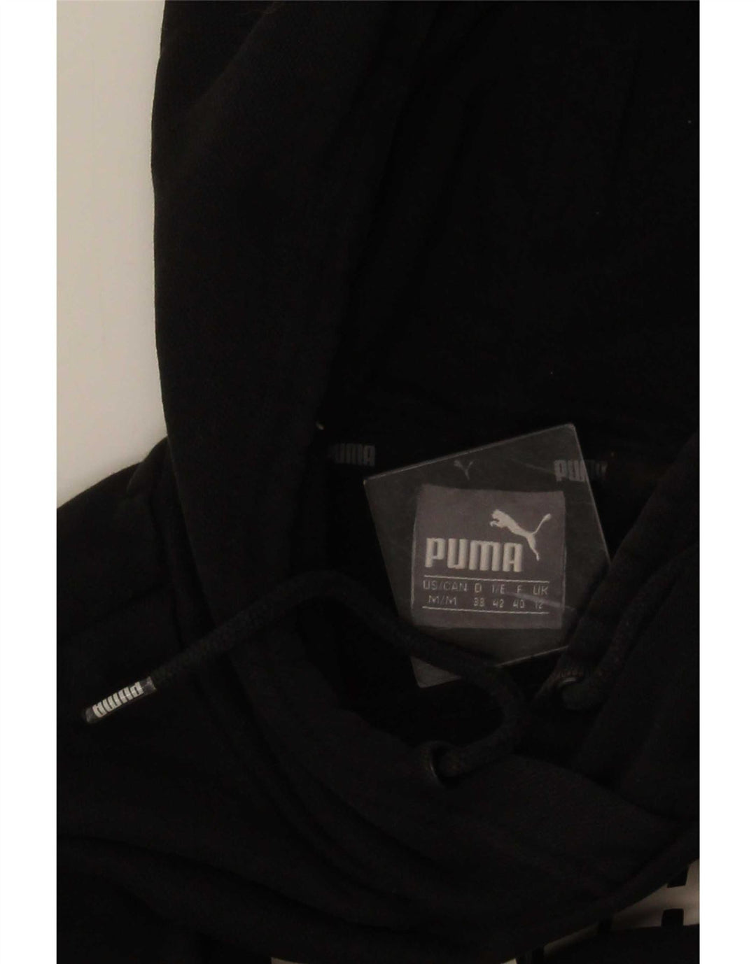 Puma Graphic Hoodie Jumper UK 12 Medium Sort