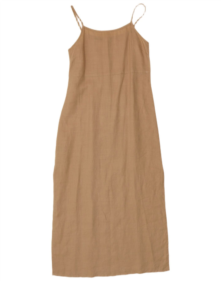 STEFANEL Dame Sundress UK 8 Small Beige Ramie
