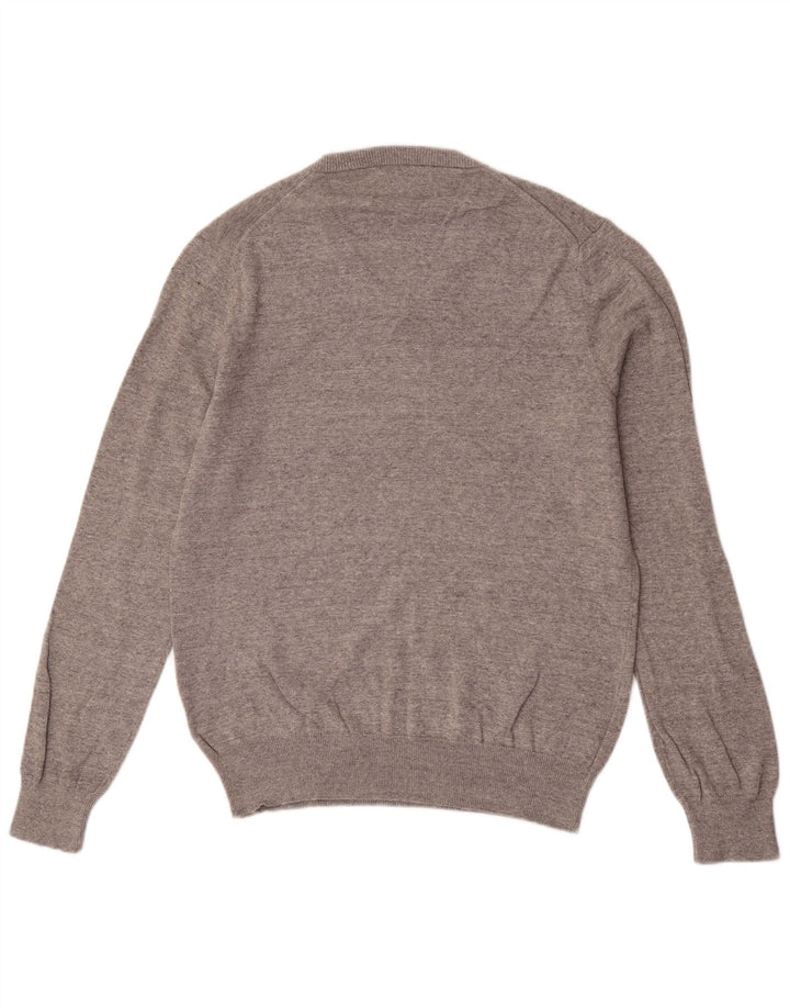Marks & Spencer Herre V-hals sweater Stor grå bomuld
