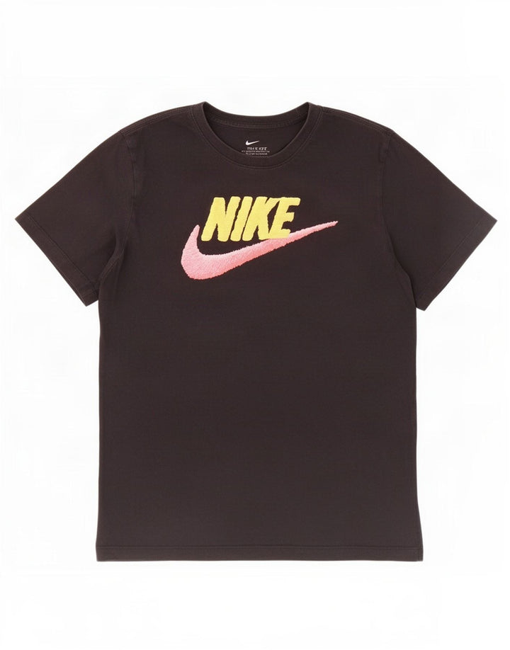 Nike Herre grafisk T-shirt Top Medium Sort Bomuld