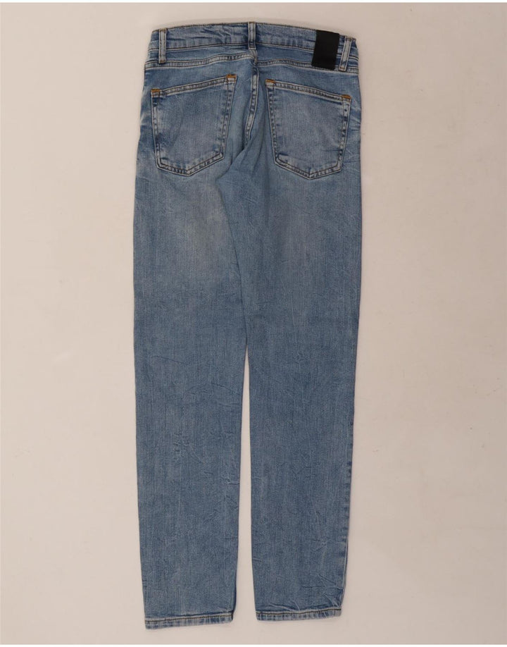 Zara Dame Slim Jeans EU 38 Small W30 L30 Blå Bomuld
