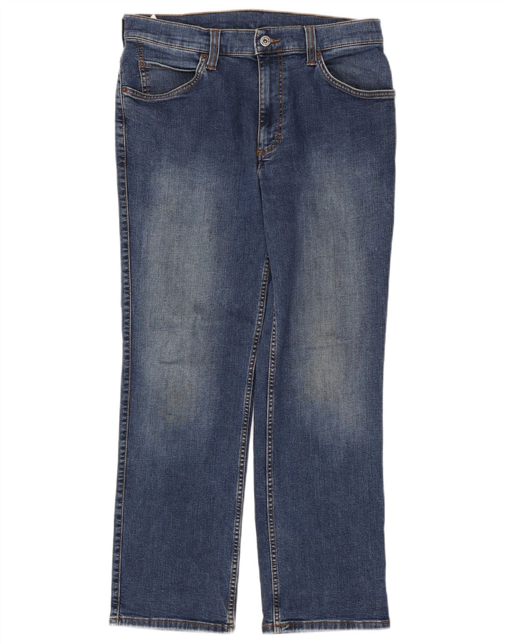 MUSTANG Herre Oklahoma Straight Jeans W34 L30 Blå Bomuld