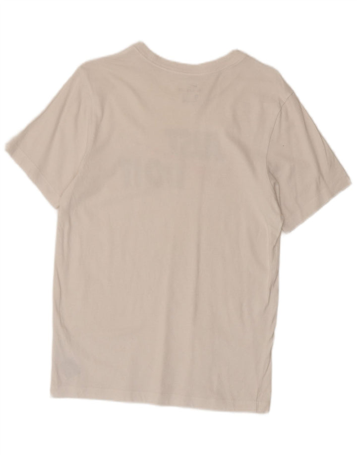 Nike grafisk T-shirt top til mænd, lille hvid bomuld