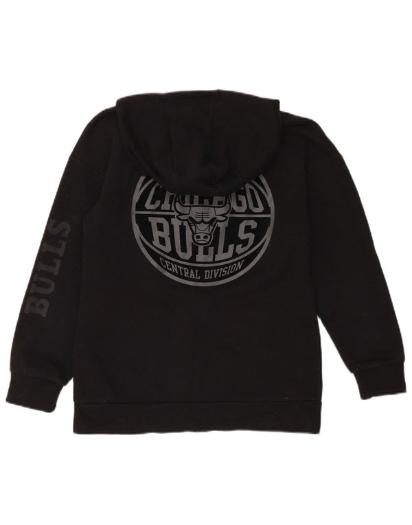 NBA Boys Chicago Bulls Grafisk Hoodie Jumper 10-11 år Sort Bomuld