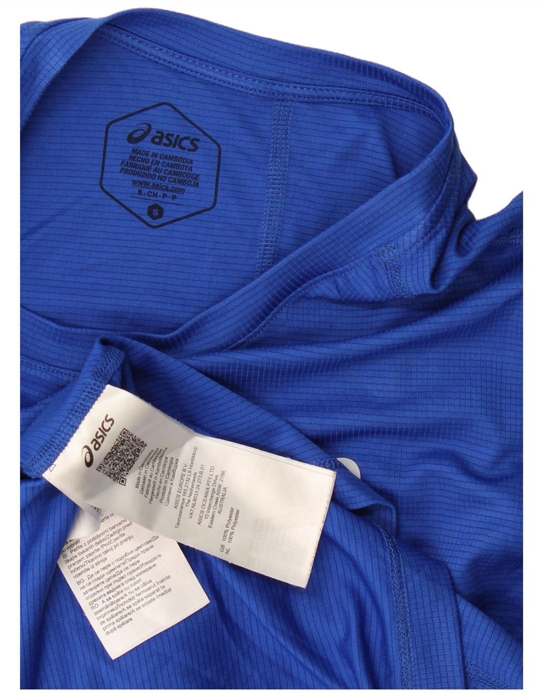 Asics Herre T-Shirt Top Lille Blå Polyester
