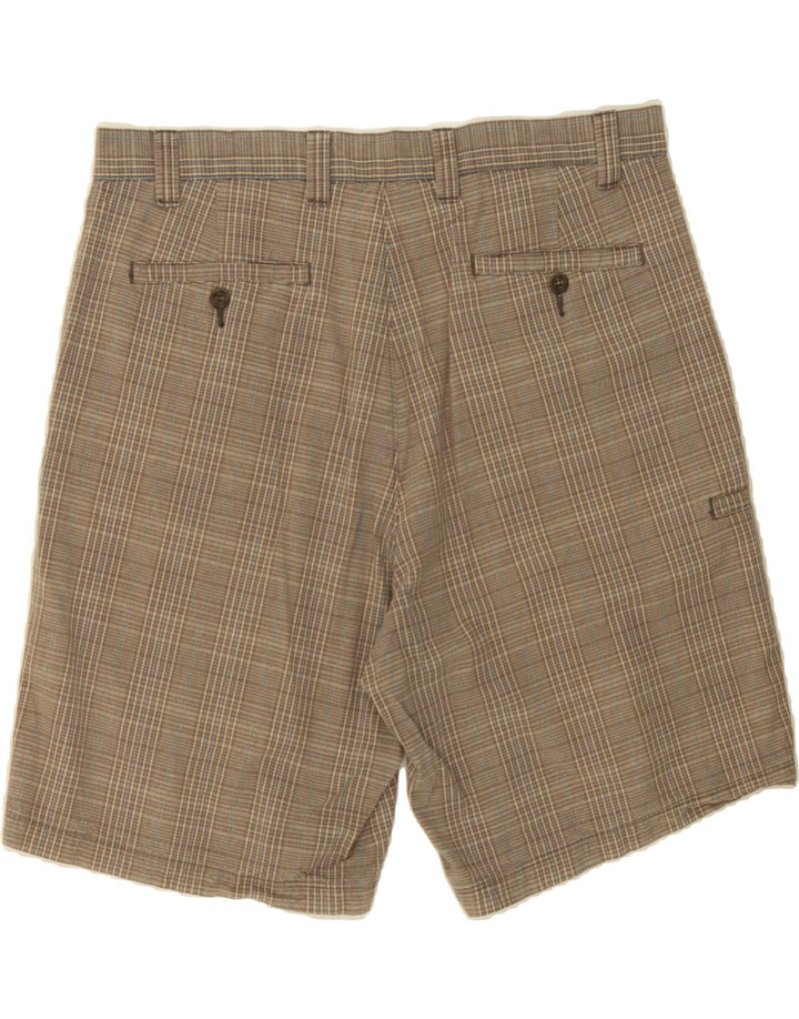 DOCKERS Mens Cargo Shorts W36 Large Grey Check Cotton Vintage Dockers and Second-Hand Dockers from Messina Hembry 