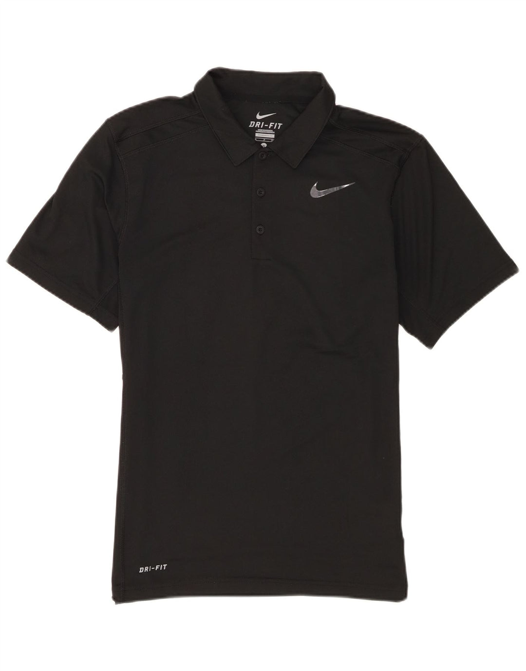 Nike Dri Fit poloshirt til mænd, lille sort polyester