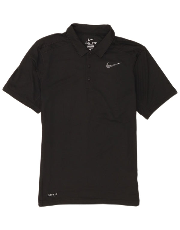 Nike Dri Fit poloshirt til mænd, lille sort polyester