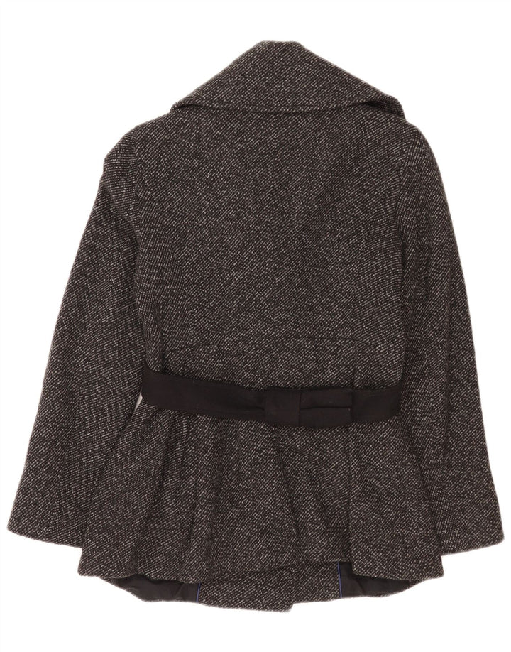 Max & Co. Dobbeltradet frakke til kvinder UK 8 Small Grey Flecked Wool