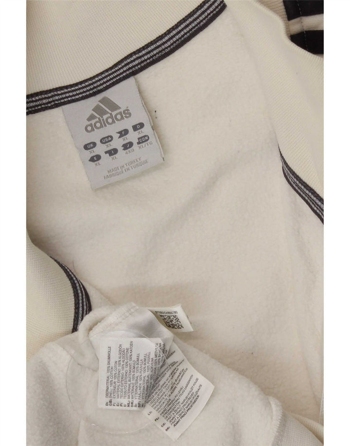 Adidas Træningsdragt til mænd Topjakke XL Off White Bomuld