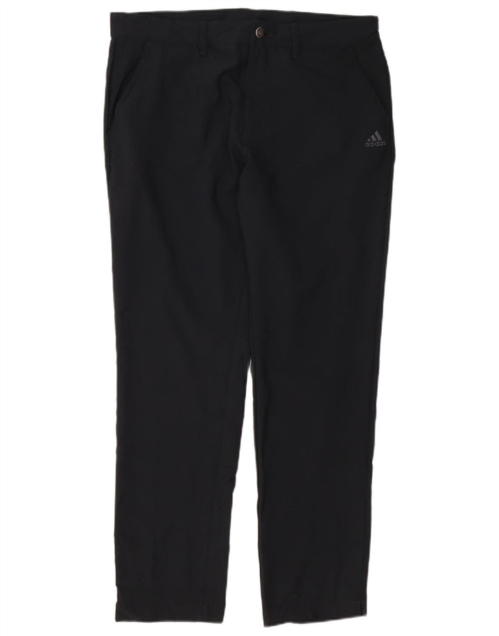 Adidas Herre Slim Chino Bukser W34 L30 Sort Polyester