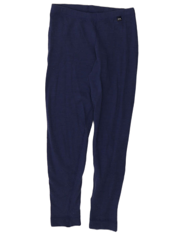 Helly Hansen Womens Leggings UK 14 Large Navy Blue Polypropylene