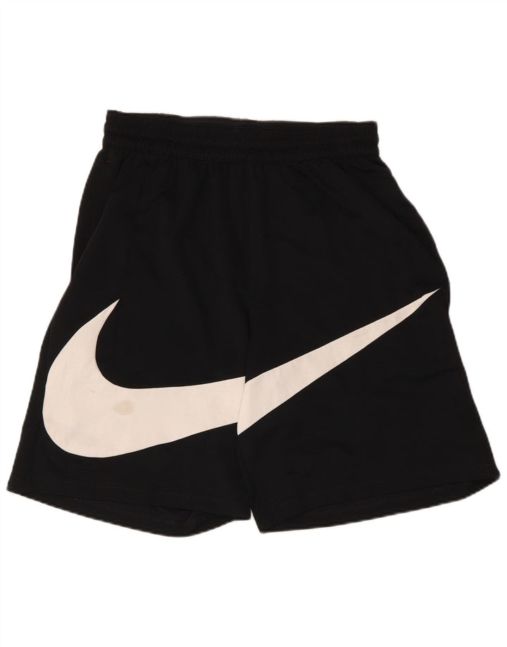 Nike Herre Dri Fit grafiske sportsshorts store sorte polyester