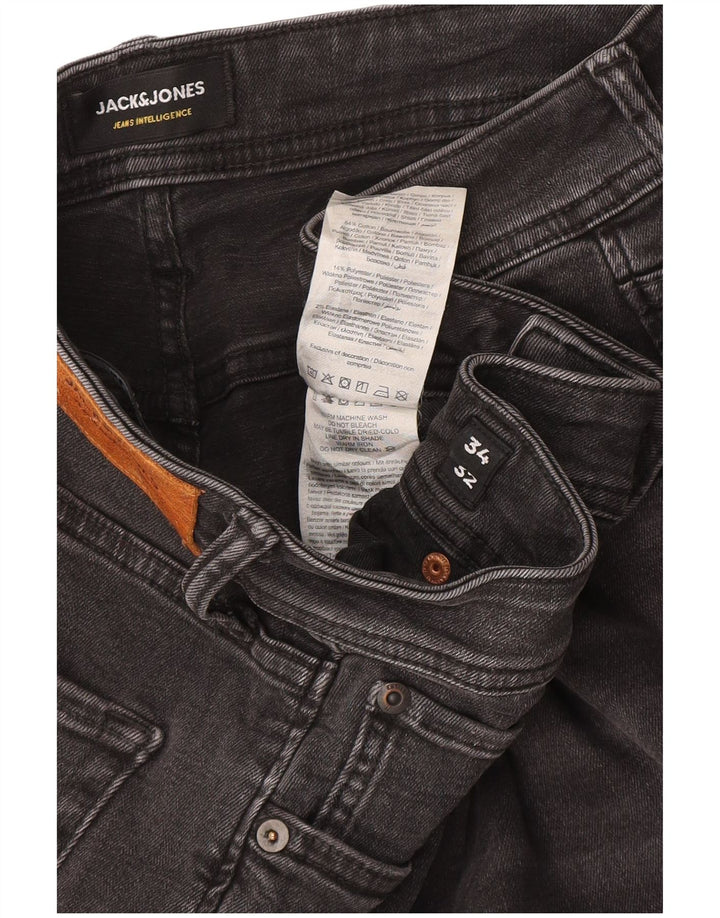 Jack & Jones Herre Liam Skinny Jeans W34 L32 Grå Bomuld