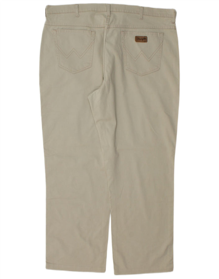 Wrangler Straight Jeans til mænd W42 L29 Beige Bomuld
