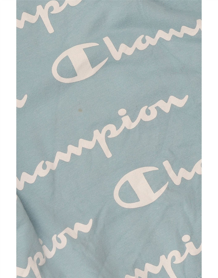 CHAMPION Grafisk hættetrøje til kvinder UK 12 Medium Blue