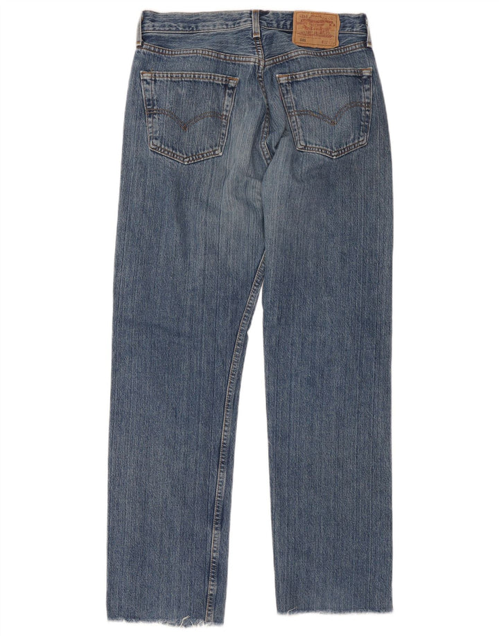 Levi's Herre 501 Straight Jeans W32 L34 Blå