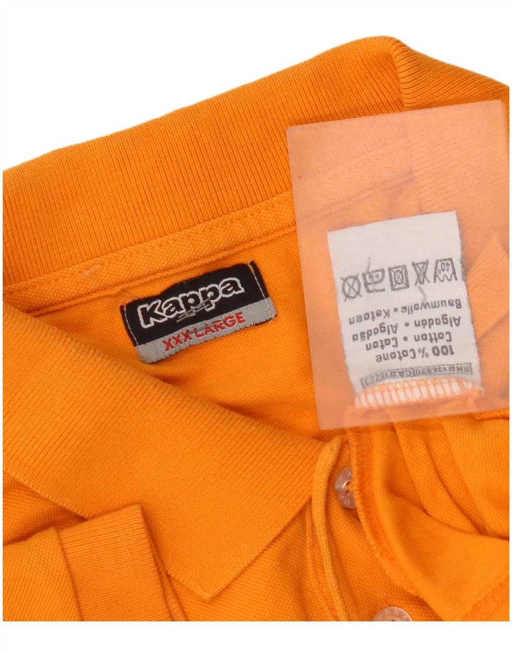Kappa herre poloshirt 3XL orange bomuld