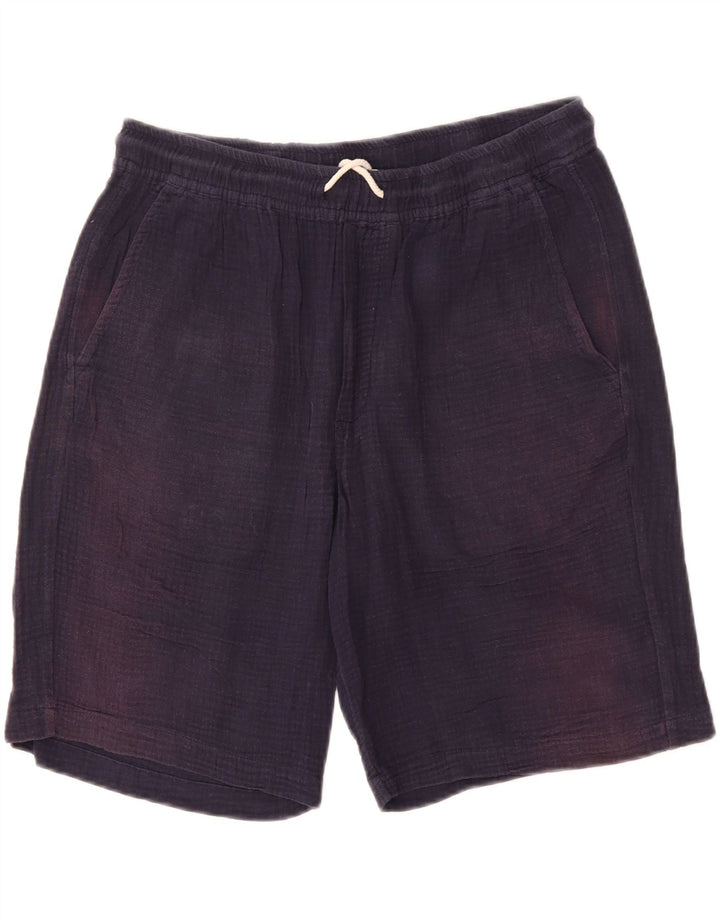 ZARA Mens Chino Shorts W31 Medium Navy Blue Vintage Zara and Second-Hand Zara from Messina Hembry 