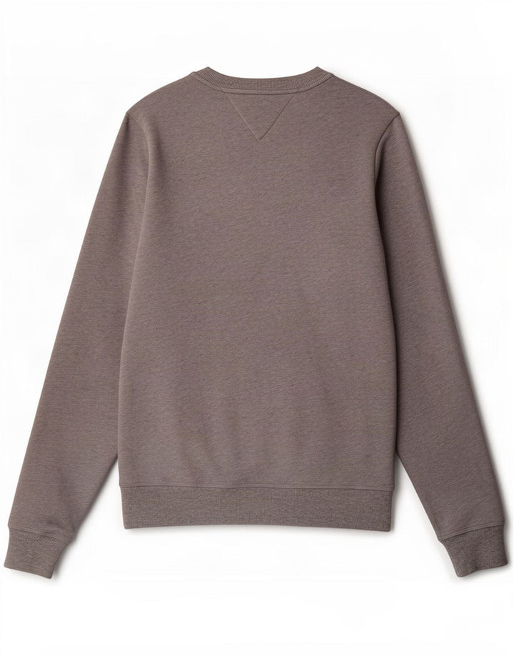 Tommy Hilfiger Herre Grafisk Sweatshirt Jumper Lille Grå Colourblock Bomuld