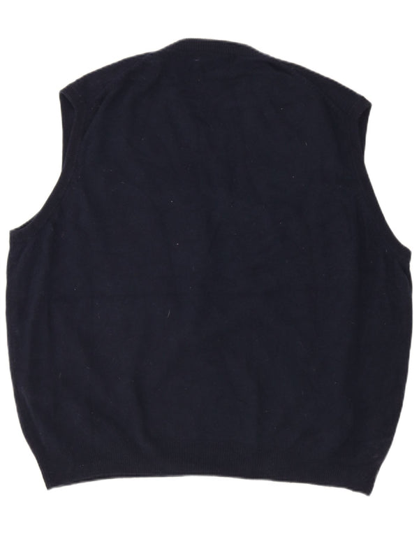 Marks & Spencer Herrevest Tank Top 2XL Marineblå Uld