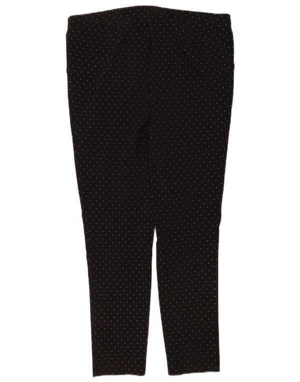 M&Co Dame Skinny Casual Bukser UK 18 XL W38 L28 Sort Plettet Viscose