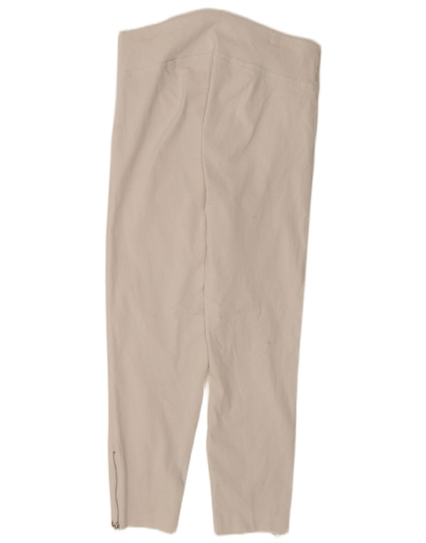 Marks & Spencer Womens Autograph Leggings UK 14 Large W34 White Viscose