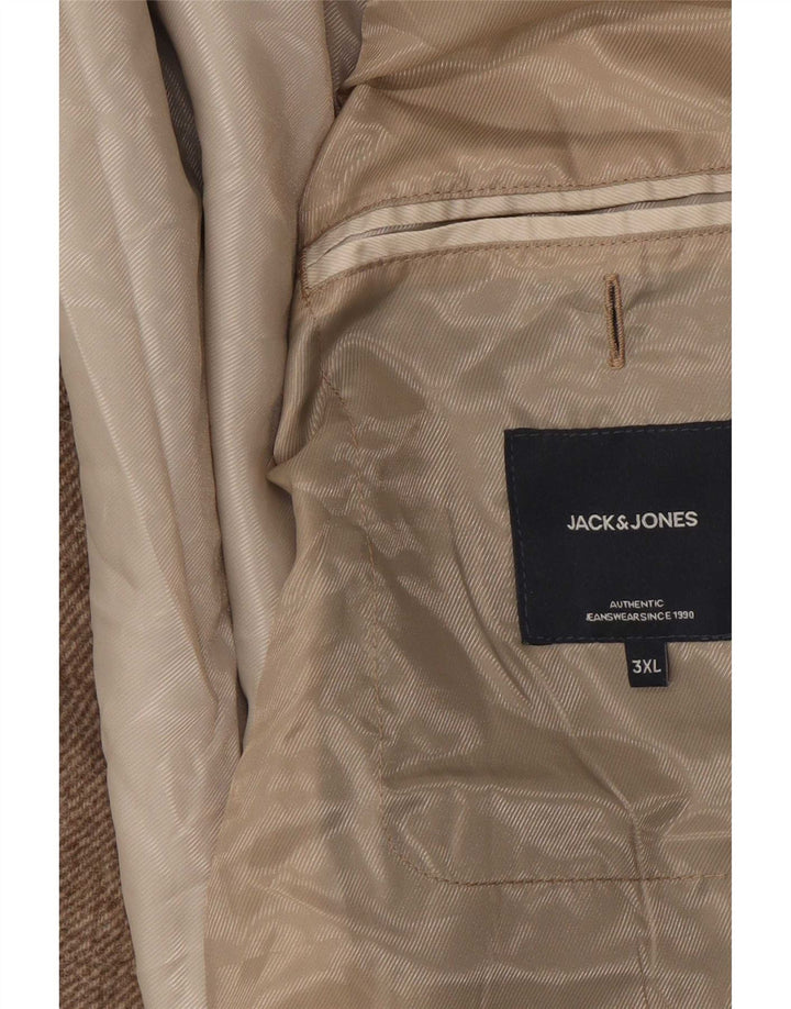 Jack & Jones Herre Overfrakke UK 46 3XL Beige Polyester