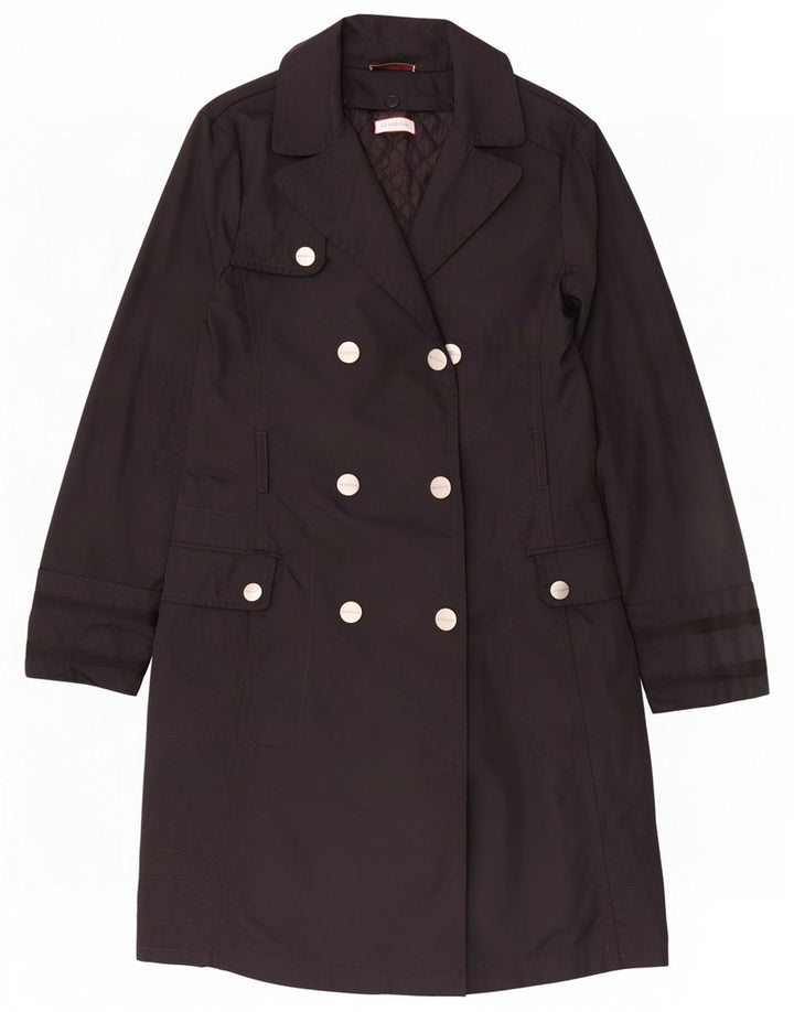 Max & Co. Trench Coat til kvinder UK 10 Lille sort polyester