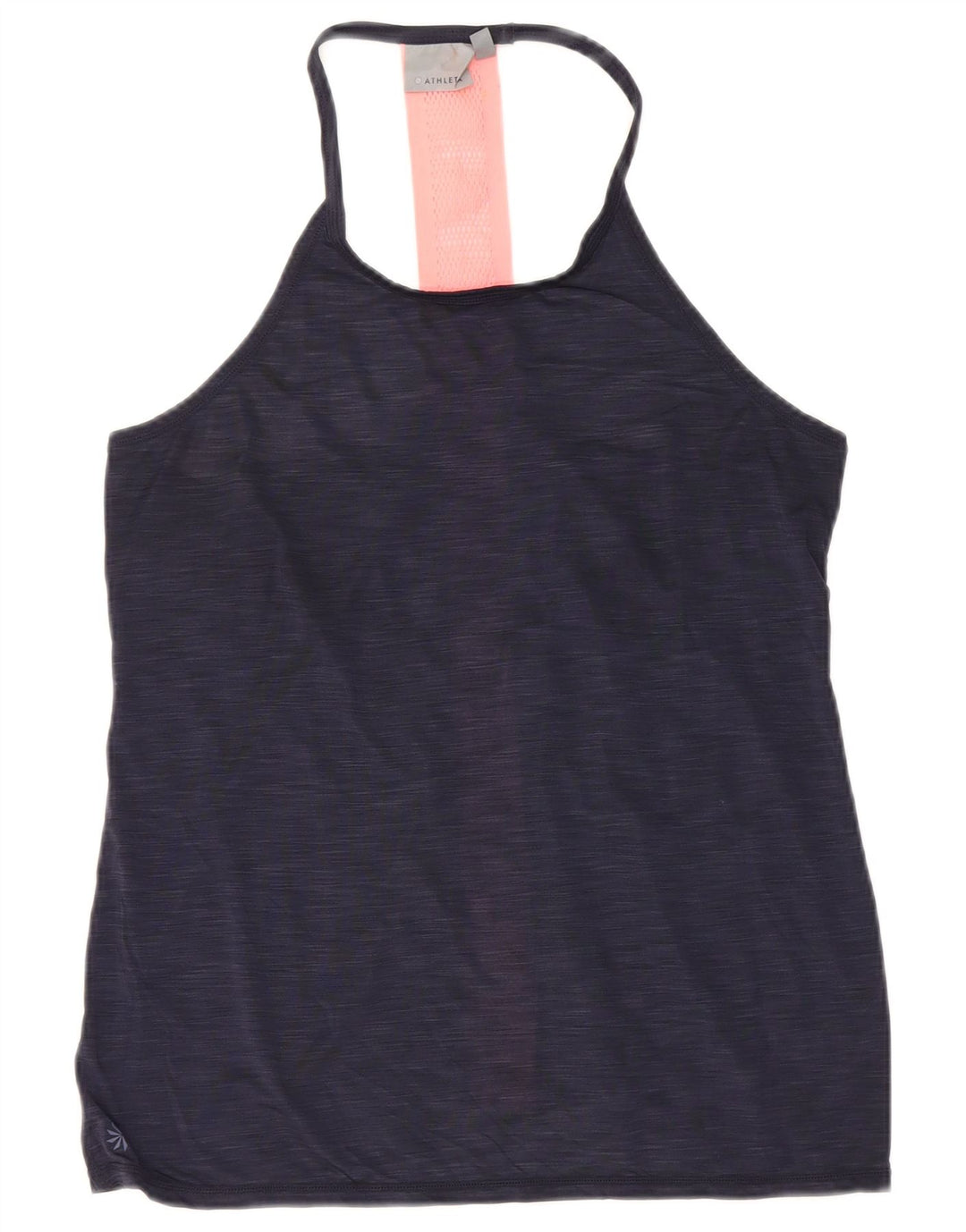 Athleta Damevest Top UK 12 Medium Navy Blue Flecked Polyester